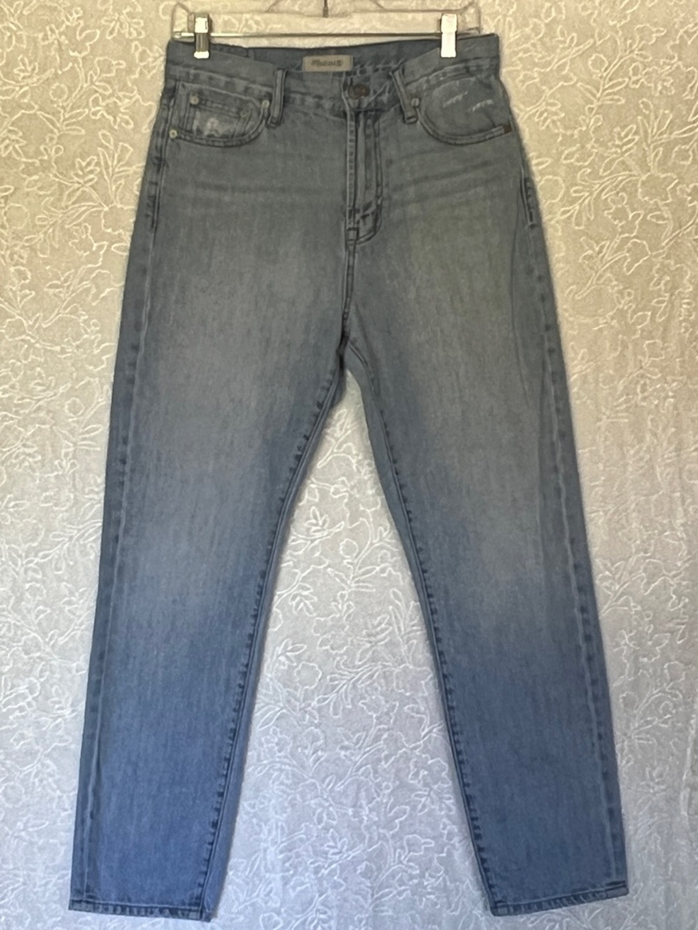 Madewell Men's Slim Straight Jeans in Faded Blue